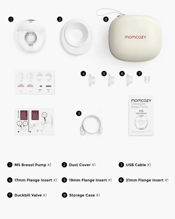 Momcozy All-in-one M5 Wearable Breast Pump - Single Hot