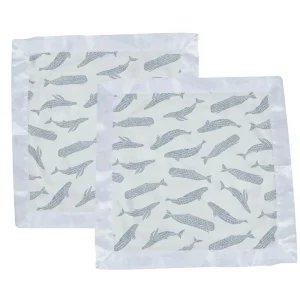 Newcastle Classics Blue Shadow Whales Bamboo Blankie Best