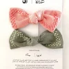 Bowu0026Co Bow - Pink & Olive Hot