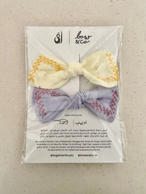 Bowu0026Co Bow - Yellow & Lilac Discount