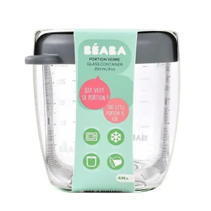 Beaba Conservative Glass Food Container - Mineral Grey - 250 ml Discount