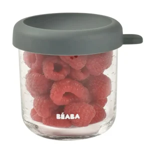 Beaba Conservative Glass Food Container - Mineral Grey - 250 ml Discount