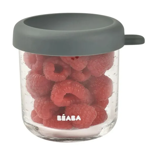 Beaba Conservative Glass Food Container - Mineral Grey - 250 ml Discount