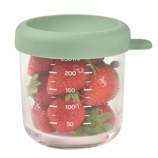 Beaba Conservative Glass Food Container - Sage Green - 250 ml Sale