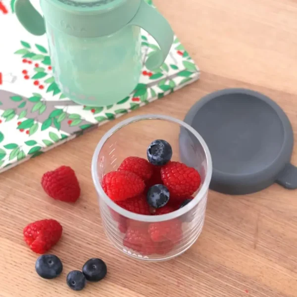 Beaba Conservative Glass Food Container - Mineral Grey - 250 ml Discount