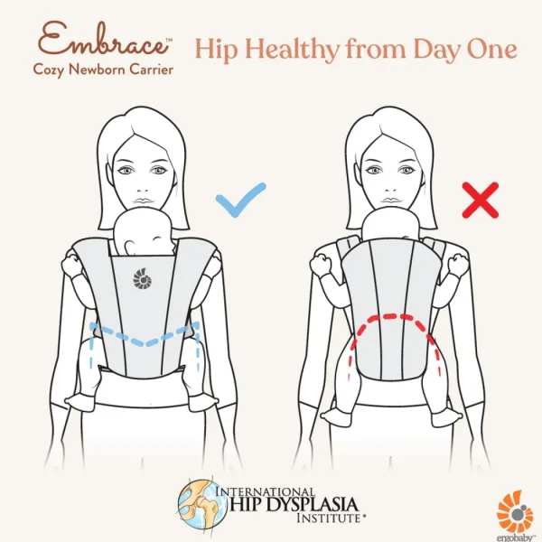 Ergobaby Embrace Newborn Carrier - Soft Air Mesh - Grey Sale
