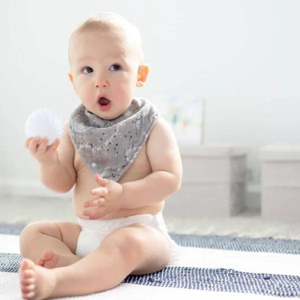 Bebe au Lait Galaxy Oh So Soft Muslin Bandana Bib Clearance