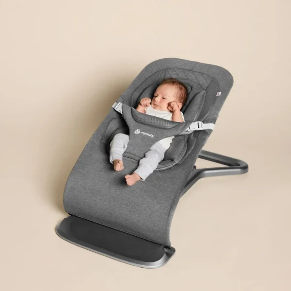 Ergobaby 3-IN-1 Evolve Baby Bouncer - Charcoal Grey Clearance