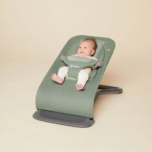 Ergobaby 3-IN-1 Evolve Mesh Baby Bouncer - Sage Green New