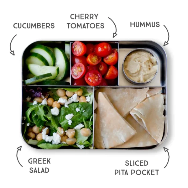LunchBots Large Cinco Bento Box - Green Dots Discount