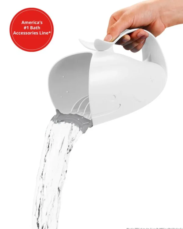 Skip Hop MOBY® Waterfall Bath Rinser - White Hot