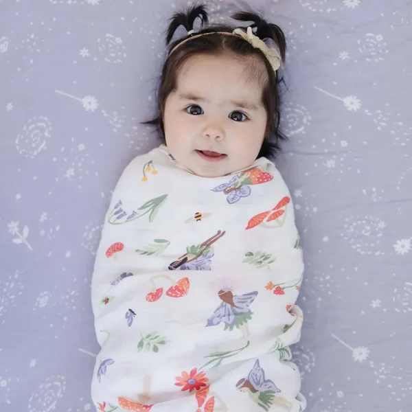 Bebe au Lait Muslin Swaddle Blanket Set Oh So Soft Woodland Fairy + Fairy Dust Fashion