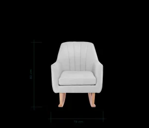 Tutti Bambini Noah Rocking Chair - Pebble (Grey) Hot
