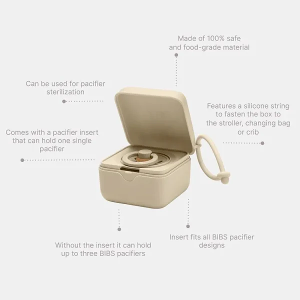 BIBS Pacifier Box - Ivory Online