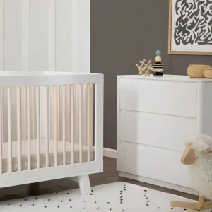 Babyletto Pre-Order Hudson 3-in-1 Convertible Crib - White/Washed Natural New