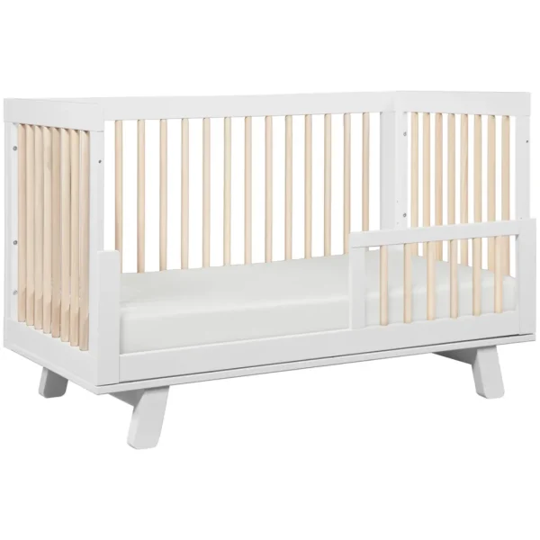 Babyletto Pre-Order Hudson 3-in-1 Convertible Crib - White/Washed Natural New