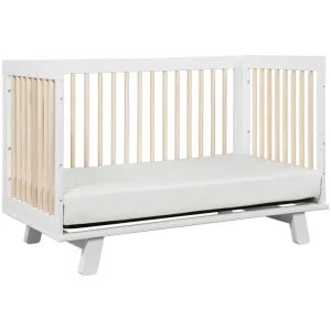 Babyletto Pre-Order Hudson 3-in-1 Convertible Crib - White/Washed Natural New