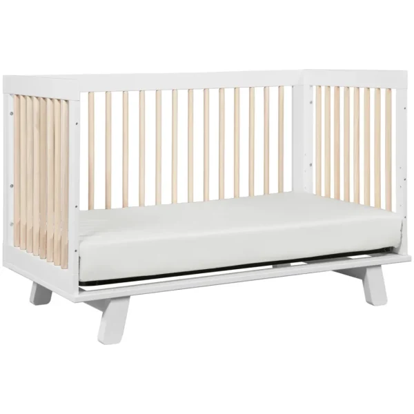 Babyletto Pre-Order Hudson 3-in-1 Convertible Crib - White/Washed Natural New