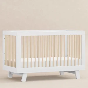 Babyletto Pre-Order Hudson 3-in-1 Convertible Crib - White/Washed Natural New