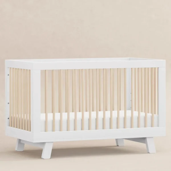 Babyletto Pre-Order Hudson 3-in-1 Convertible Crib - White/Washed Natural New
