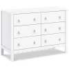 DaVinci Pre-Order Sammy Scallop 6-Drawer Dresser - White Outlet