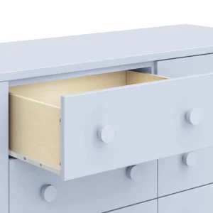 DaVinci Pre-Order Sammy Scallop 6-Drawer Dresser Exclusive - Powder Blue Fashion
