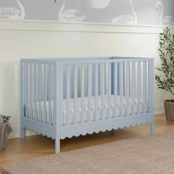 DaVinci Pre-Order Sammy Scallop 6-Drawer Dresser Exclusive - Powder Blue Fashion