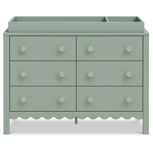 DaVinci Pre-Order Sammy Scallop 6-Drawer Dresser Exclusive - Light Sage Online