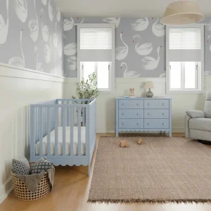 DaVinci Pre-Order Sammy Scallop 6-Drawer Dresser Exclusive - Powder Blue Fashion
