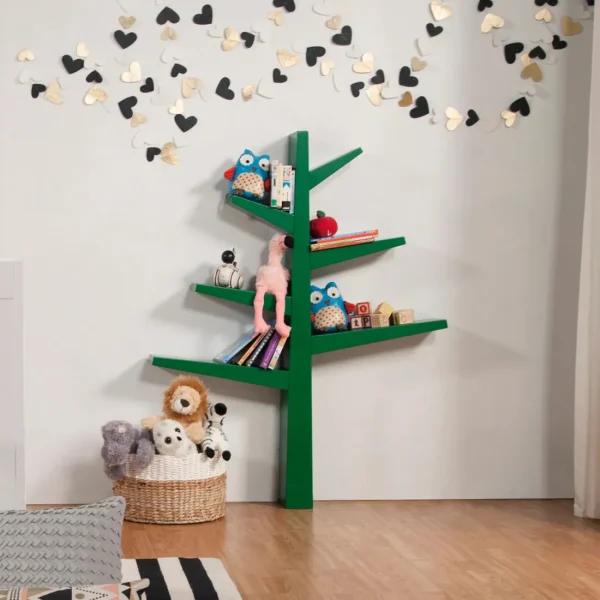 Babyletto Pre-Order Spruce Tree Bookcase - Green Hot