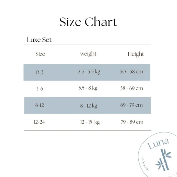 Luna Pyjama Set - Sky New
