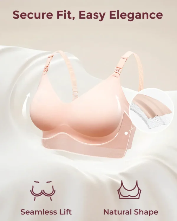 Momcozy Seamless Nursing Bra - Black - Large Outlet