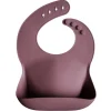 Mushie Silicone Baby Bib - Dusty Rose New