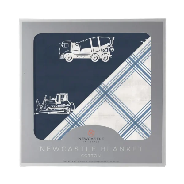Newcastle Classics Things That Go and Buffalo Check Plaid Newcastle Blanket Outlet