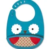 Skip Hop Zoo Fold & Go Silicone Bib - Owl Outlet