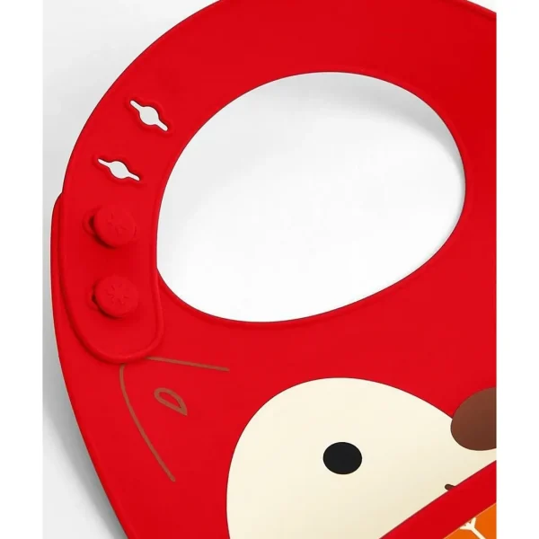 Skip Hop Zoo Fold & Go Silicone Bib - Fox Best
