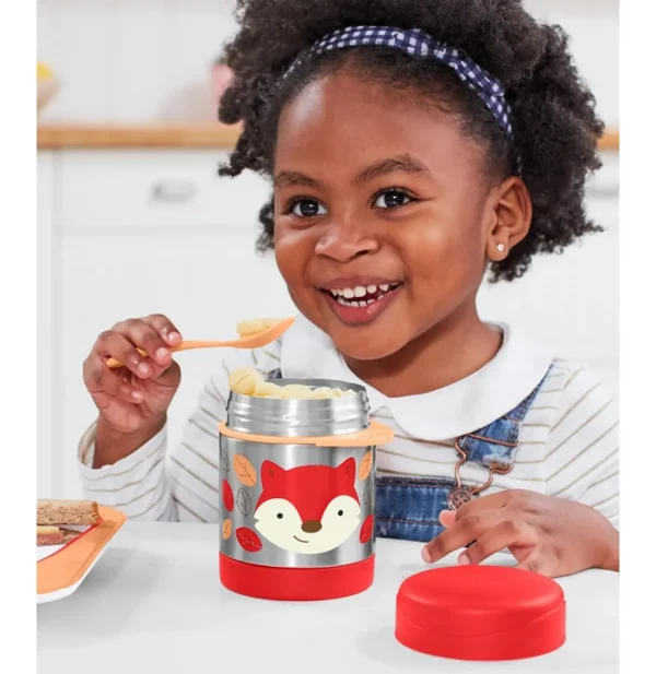 Skip Hop Zoo Insulated Little Kid Food Jar - Fox Clearance