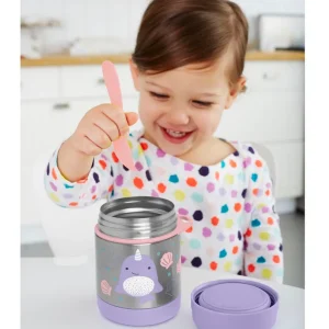 Skip Hop Zoo Insulated Little Kid Food Jar - Narwhal Hot