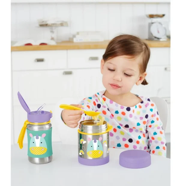 Skip Hop Zoo Insulated Little Kid Food Jar - Unicorn Outlet