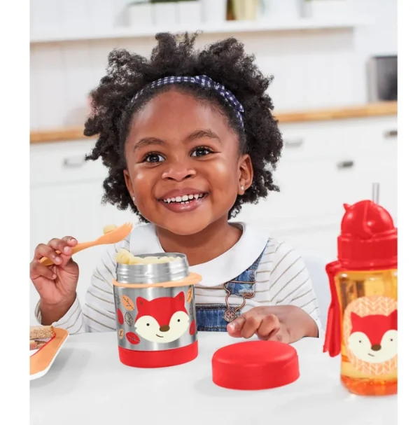 Skip Hop Zoo Insulated Little Kid Food Jar - Fox Clearance