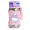 Skip Hop Zoo Stainless Steel Straw Bottle - Narwhal Outlet